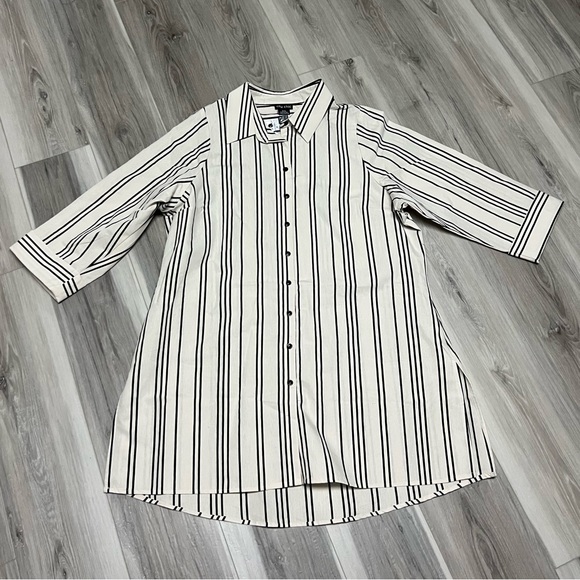 Cream & black tunic city chic - Picture 1 of 7